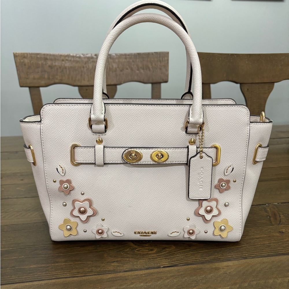 Coach Blake Carryall 25 with Floral Appliqué